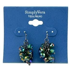 Simply Vera Vera Wang Iridescent Cluster Bead Dangle Earrings